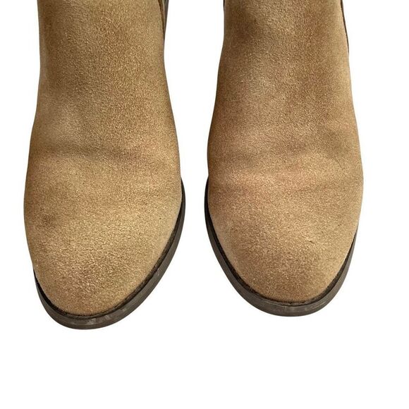 Chocolat Blu Abis suede Backless Booties Size 6.5 tan boho western chic - Picture 4 of 13